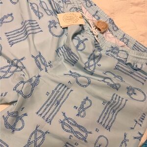 Beaufort Bonnet Men’s Sky Blue Rope Print Swim Shorts NWT XXL